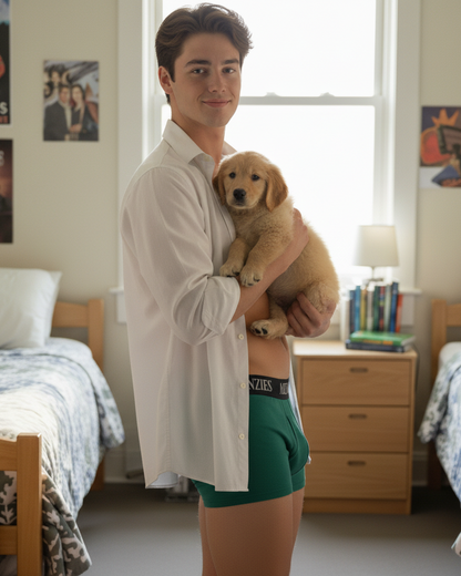 Menzies • Emerald Print (Green) • Boxer Brief